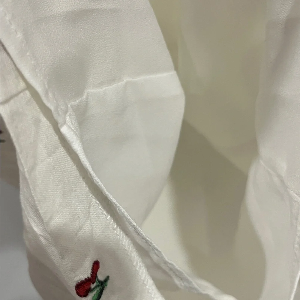 Linen Blend Cherry Dress - Picture 7 of 9